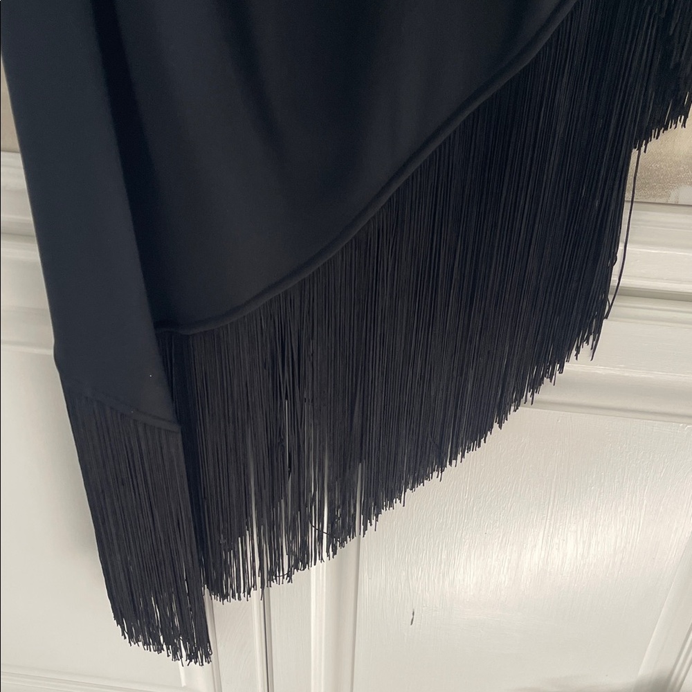 Black Fringe asymmetric dress by Taller Marmo size 40 - Picture 5 of 7